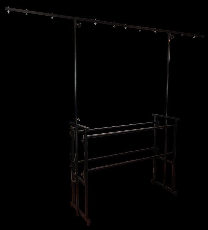 Ibiza professioneller DJ-Ständer mit Lichtleiste