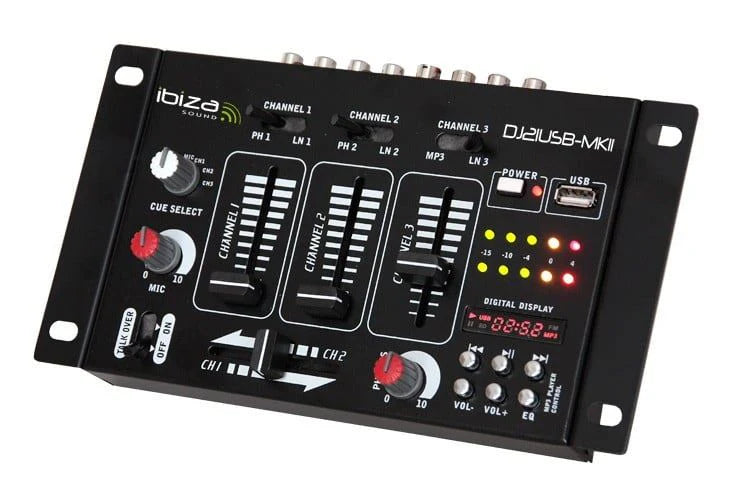 Ibiza DJ21-MKII 4-Kanal DJ-Mischer