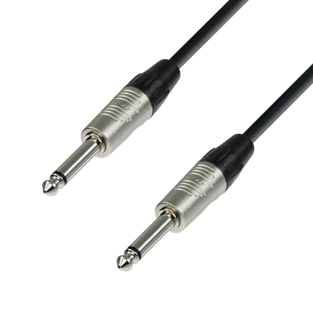 Adam Hall Cables 4 Star Serie - Instrumentenkabel REAN 6.3 mm Jack mono auf 6.3 mm Jack mono 3 m