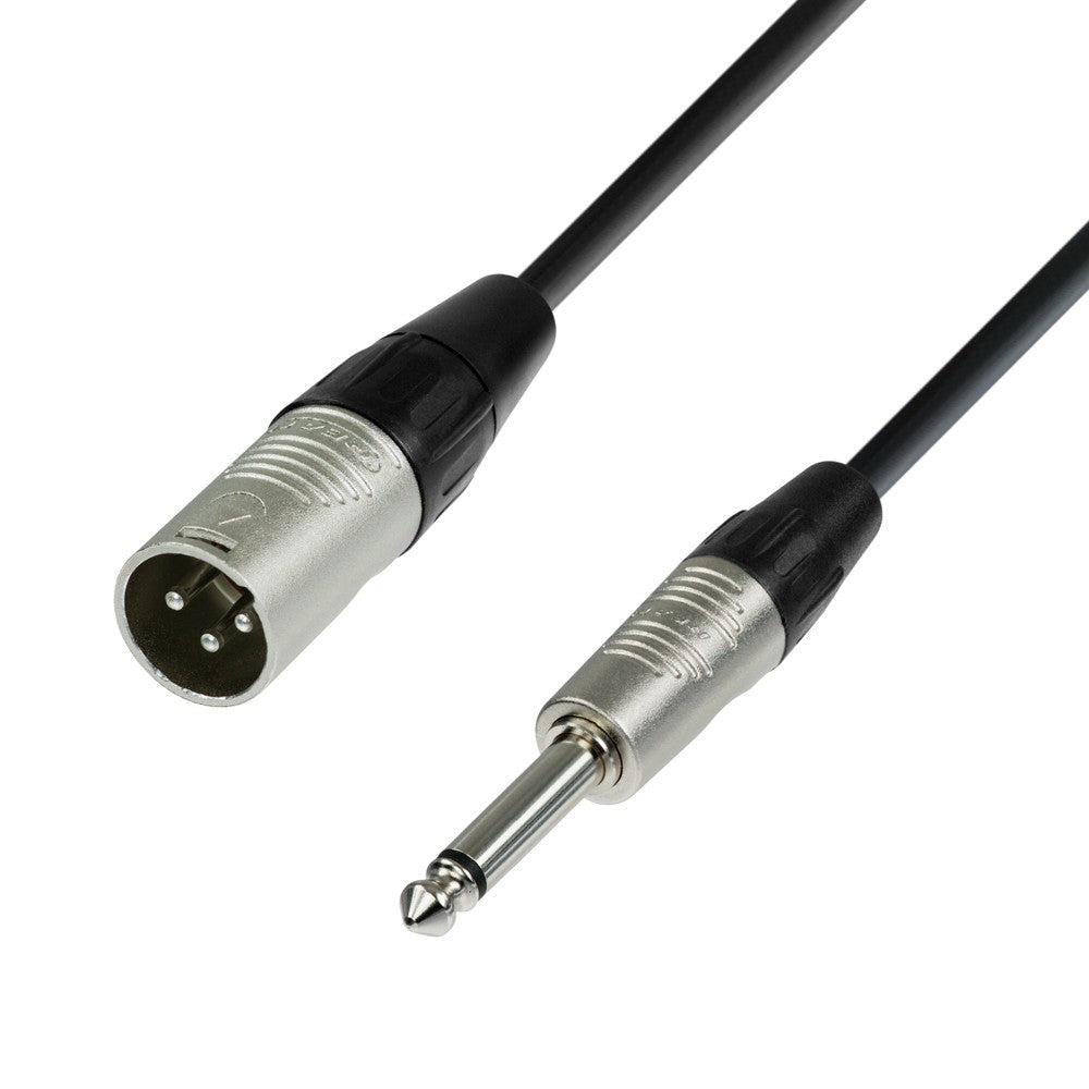 Signal Kabel XLR Stecker auf 6,3 mm Jack Mono (10m)