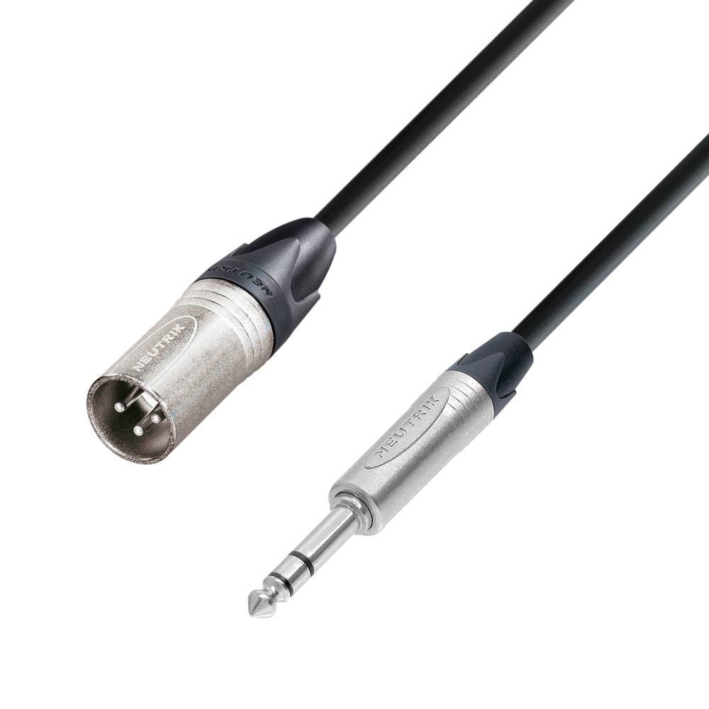 Neutrik XLR Stecker auf 6,3mm Balanciert Jack (10m)