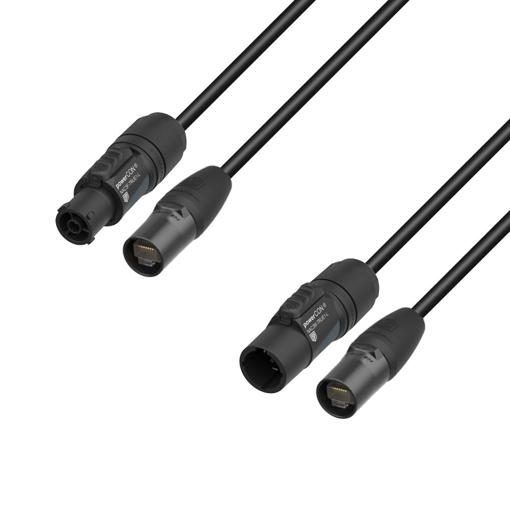 Adam Hall Cables 5 STAR H TCON N 0500 - Hybridkabel für Netzwerk | Neutrik etherCON® x TRUE1® | 5 m
