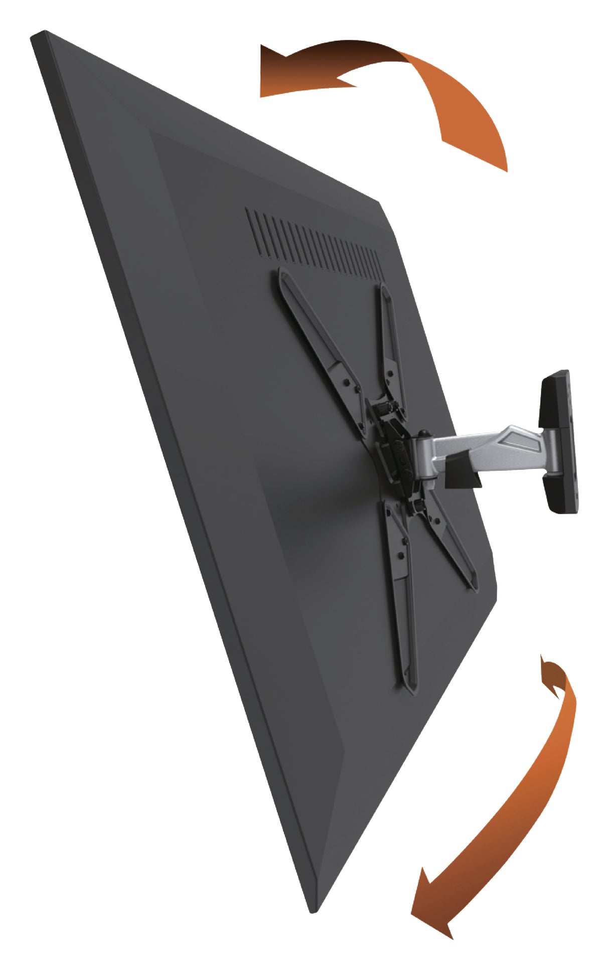 TV-Wandhalterung vollbeweglich 26 - 42 " 30 kg Silber/Schwarz