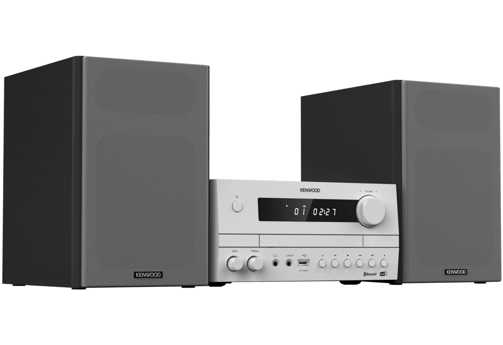 Kenwood M-822DAB Mini System with Bluetooth and DAB+ (White)