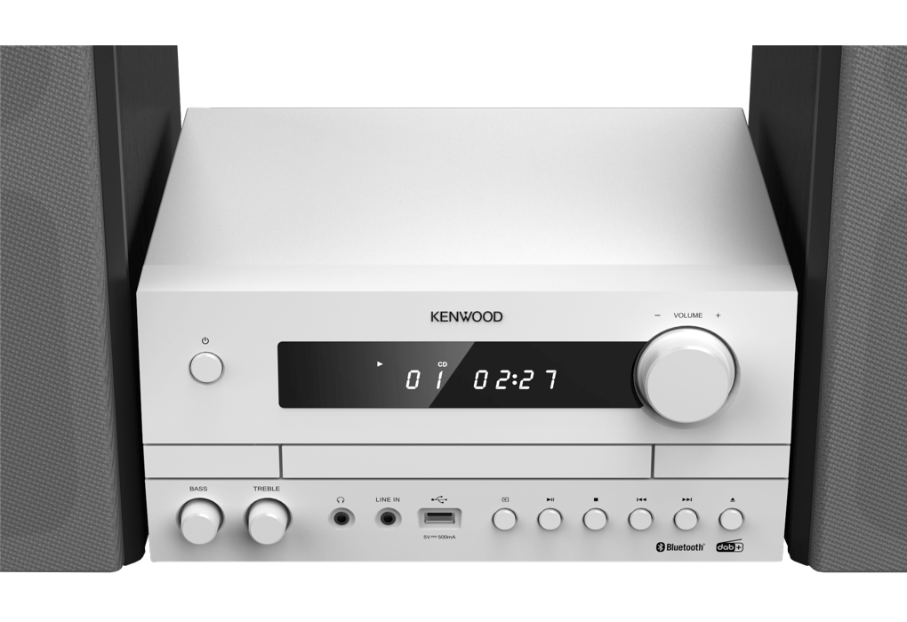 Kenwood M-822DAB Mini System with Bluetooth and DAB+ (White)
