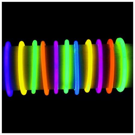 Knicklicht-Armbänder 100 Stk. (Einfarbig)
