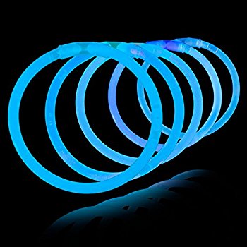Knicklichter Armbänder 100 Stk. (Einfarbig)