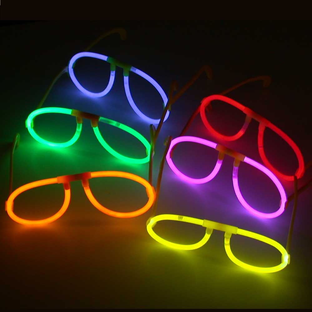 Knicklichter-Brillengestell (10 Stk.) gelb
