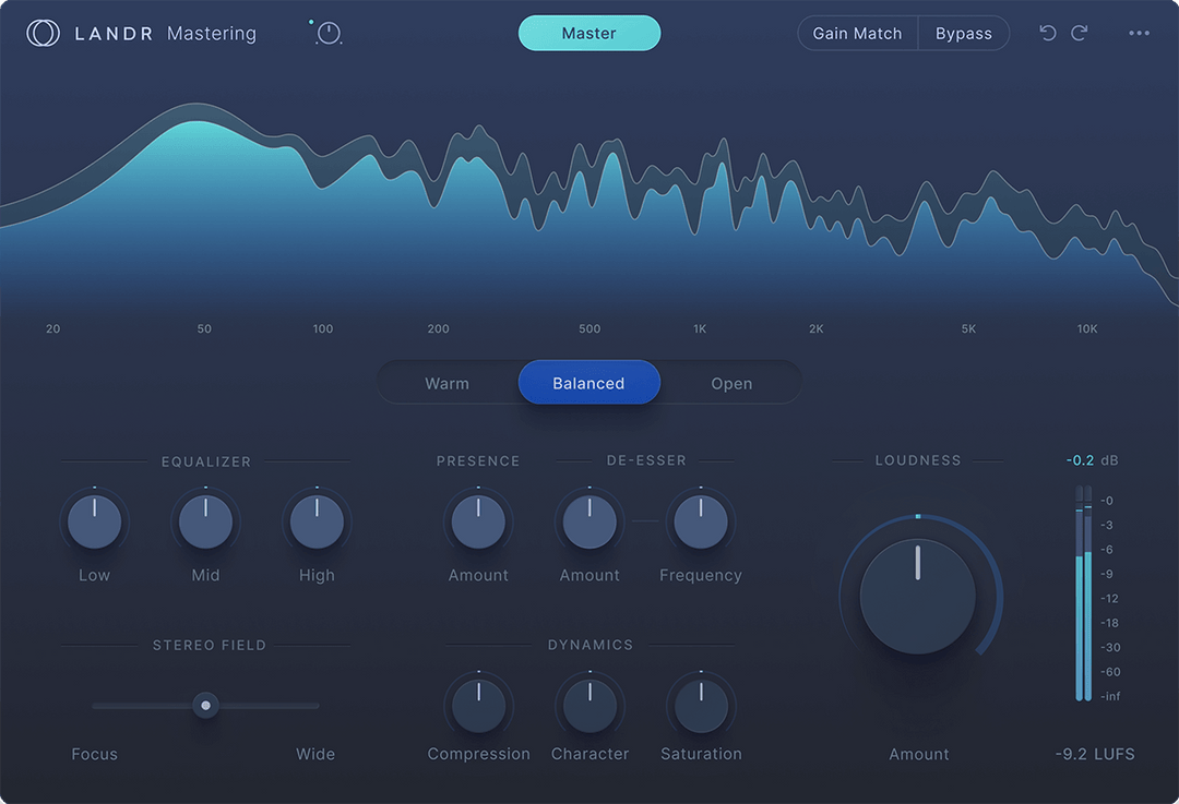 LANDR Mastering Plugin PRO