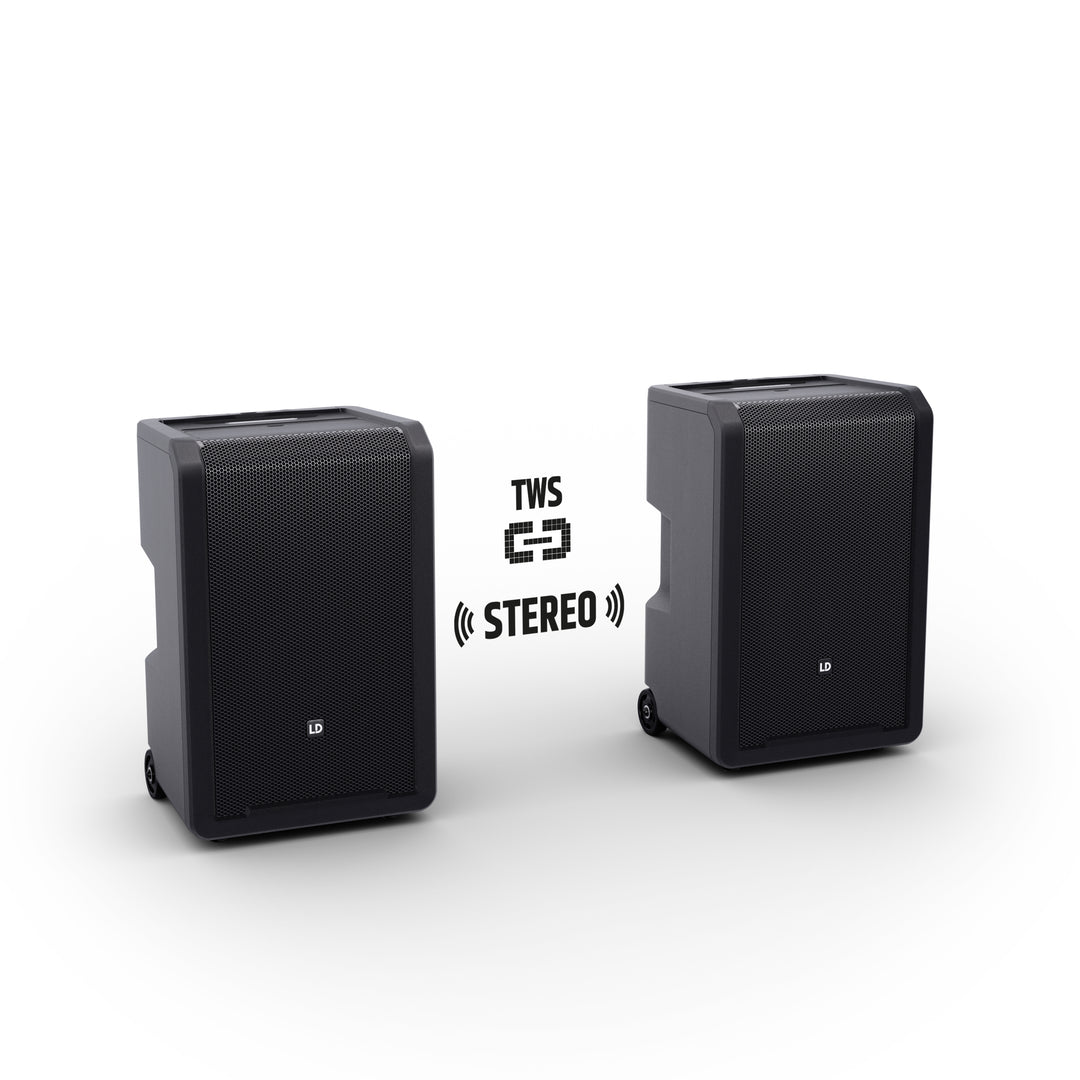 LD Systems ANNY® 10 BPH 2 B5 - 10" tragbares batteriebetriebenes Bluetooth® PA-System mit Mixer und 2x Headsetmikrofone (inkl. Bodypacks)