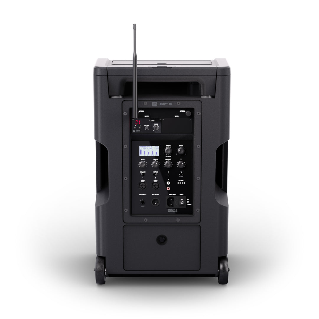 LD Systems ANNY® 10 HHD B5 - 10" tragbares batteriebetriebenes Bluetooth® PA-System mit Mixer und 1x drahtlosem Handmikrofon