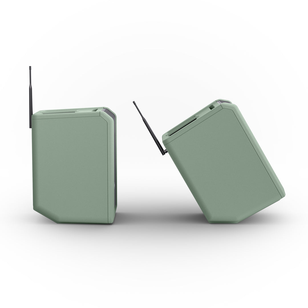 LD Systems ANNY® 8 BPH B8 GN - Tragbarer batteriebetriebener Bluetooth® PA-Lautsprecher mit Mixer und 1x headsetmikrofon (inkl. Bodypack), Adventure Green