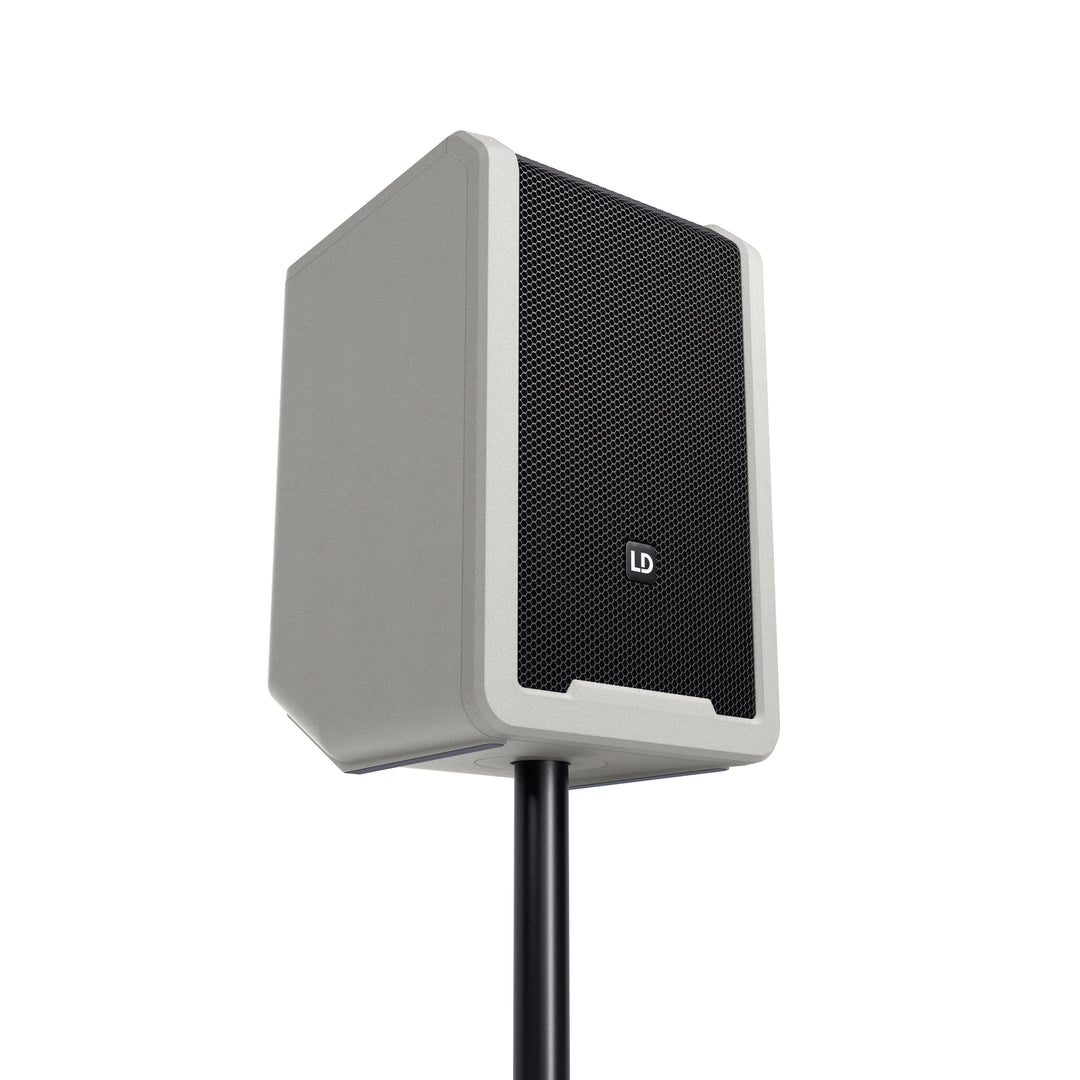 LD Systems ANNY® 8 G - Tragbarer batteriebetriebener Bluetooth® PA-Lautsprecher mit Mixer, Urban Grey
