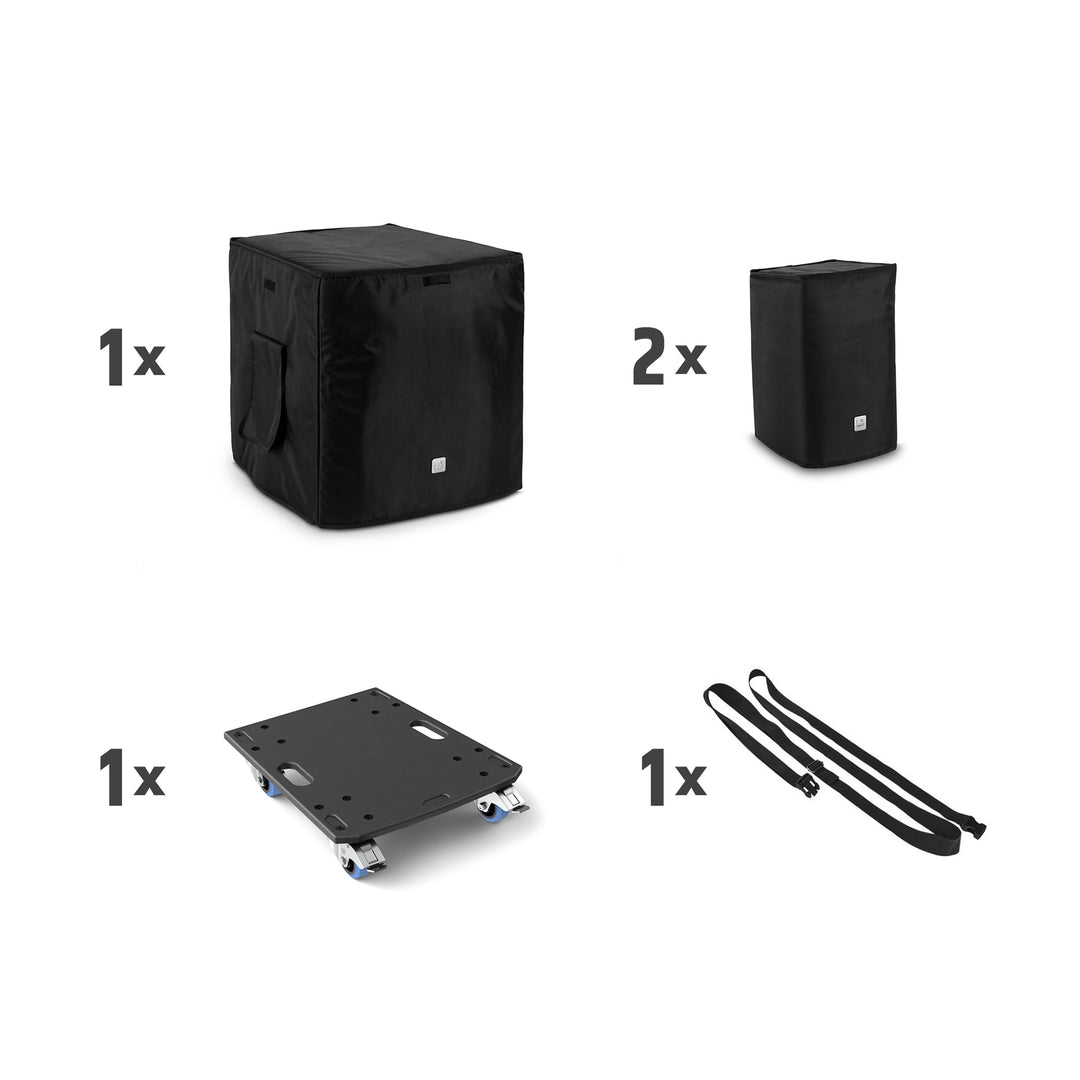 LD Systems DAVE 12 G4X BAG SET - Transportsatz mit Rollplatte und Schutzüberzug für DAVE 12 G4X