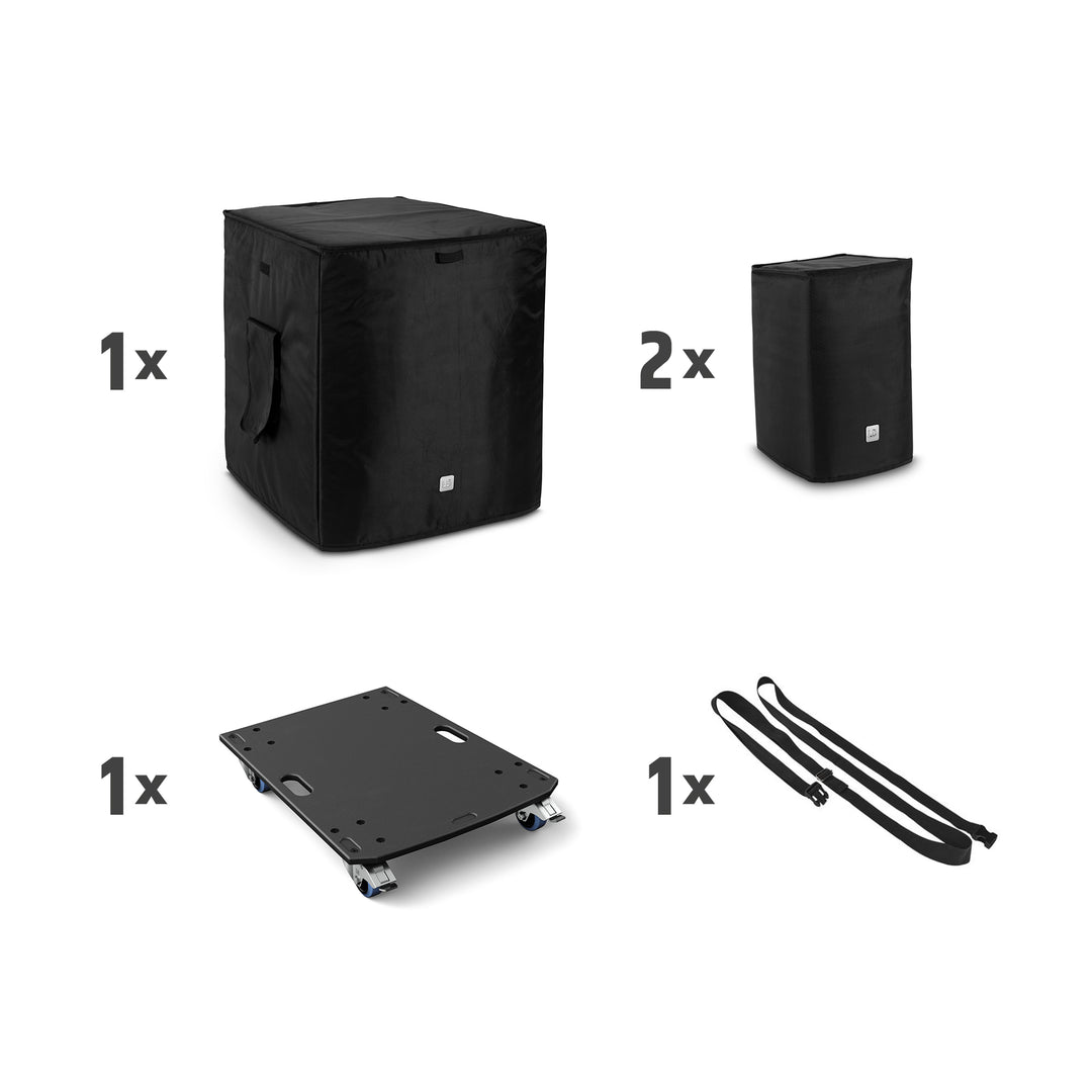 LD Systems DAVE 18 G4X BAG SET - Transportsatz mit Rollplatte und Schutzüberzug für DAVE 18 G4X