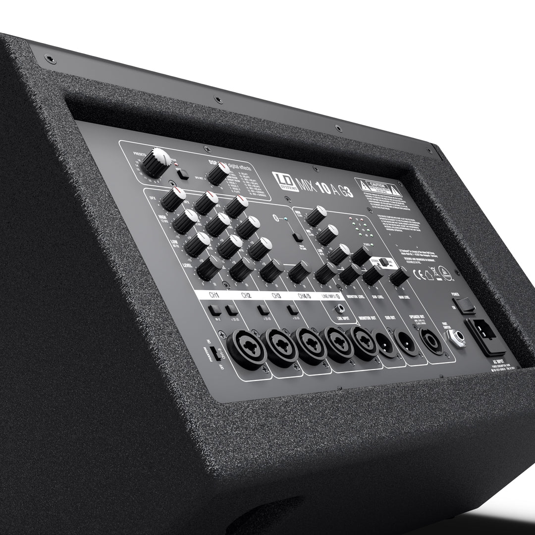 LD Systems MIX 10 A G3 - Aktiver 2-Wege-Lautsprecher mit integriertem 7-Kanal-Mixer