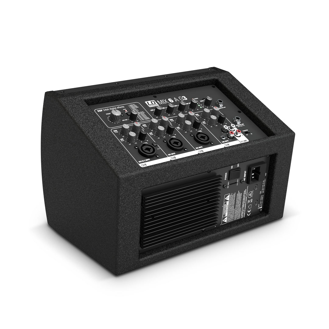LD Systems MIX 6 A G3 - Aktiver 2-Wege-Lautsprecher mit integriertem 4-Kanal mixer