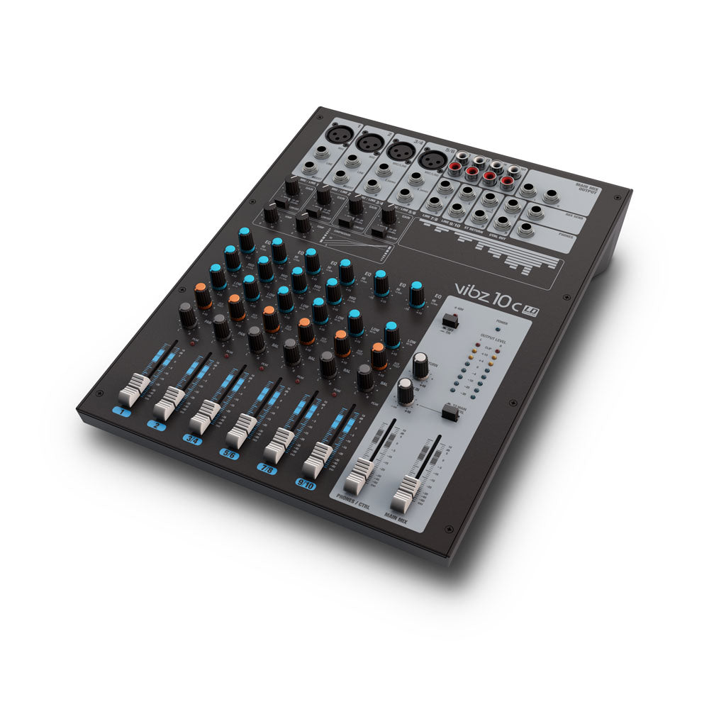 LD Systems VIBZ 10 C – 10-Kanal Mischpult mit Kompressor