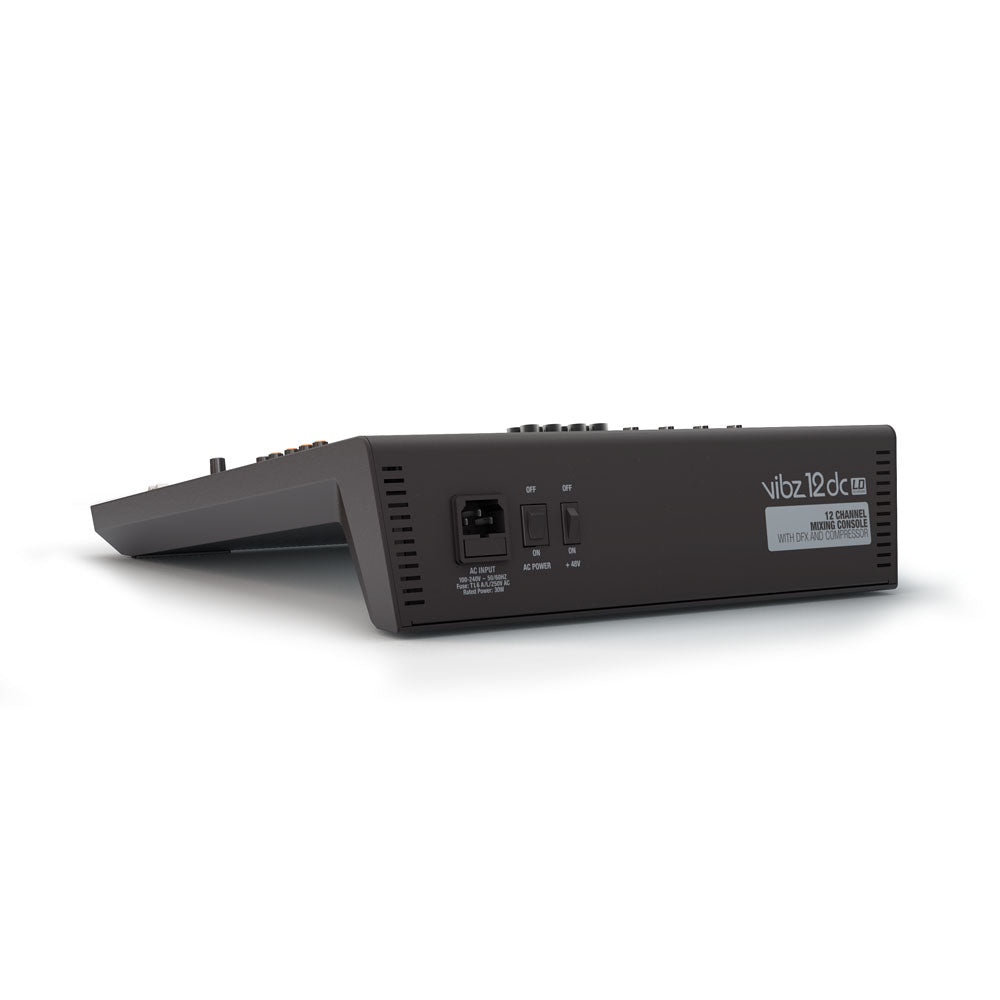 LD Systems VIBZ 12 DC - 12-Kanal Mischpult mit DFX und Kompressor