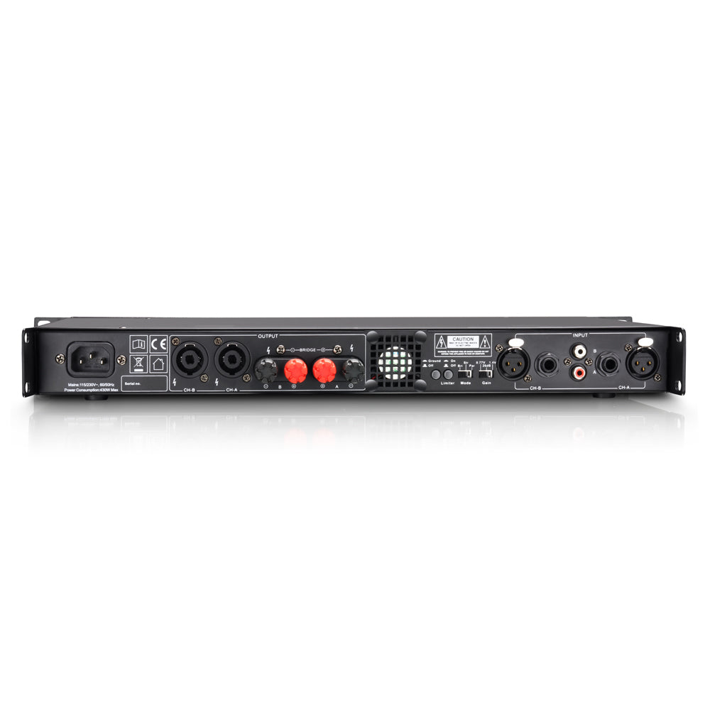 LD Systems XS 400 - Effektverstärker (2x100W, 8 Ohm)