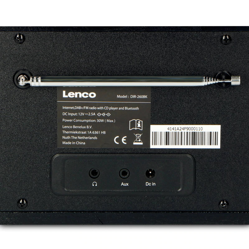 Lenco DIR-260 Internet Radio, Black