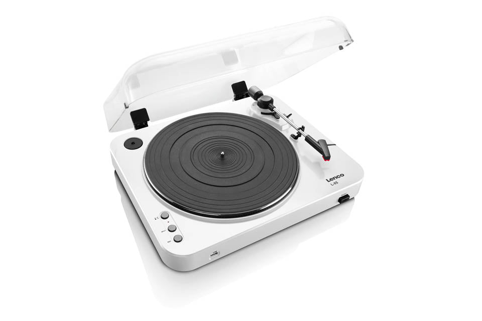 Lenco L-85 Turntable (White)