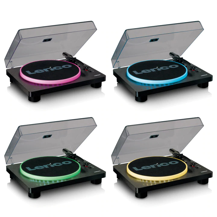 Lenco LS-50 LED Turntable Bundle (Black)