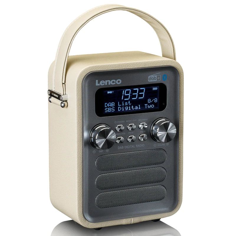 Lenco PDR-051 DAB Radio, Taupe/Silver