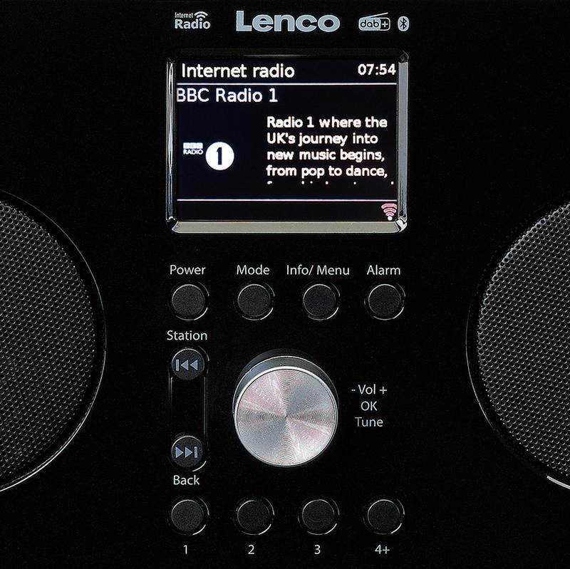 Lenco PIR-645 Internet Radio, Black