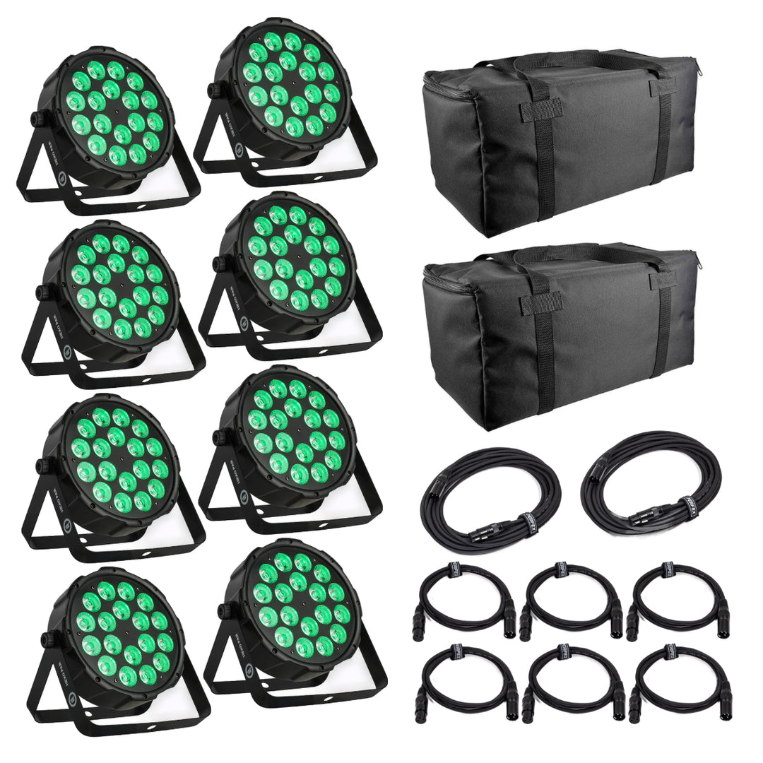 Light4Me Hexo PAR 18x12W RGBWA-UV LED PAR Scheinwerfer