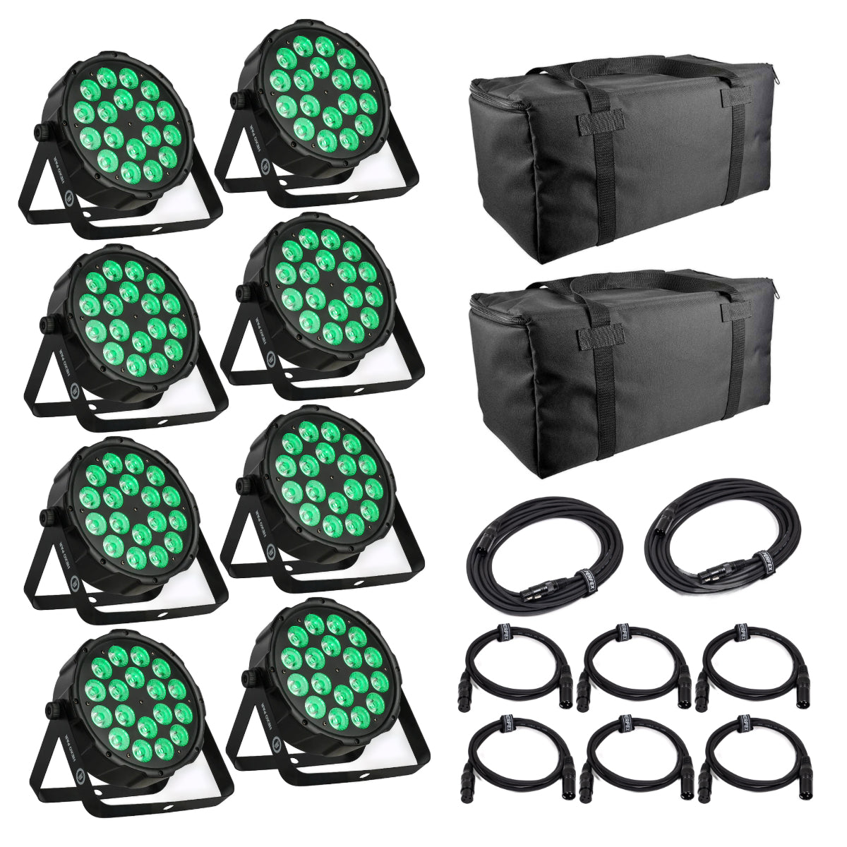 Light4Me Hexo PAR 18x12W RGBWA-UV LED PAR Scheinwerfer