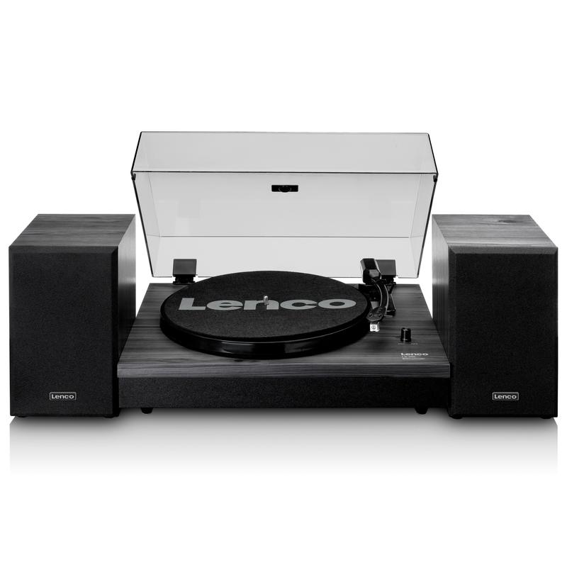 Lenco LS-300 Turntable with Speakers (Black)