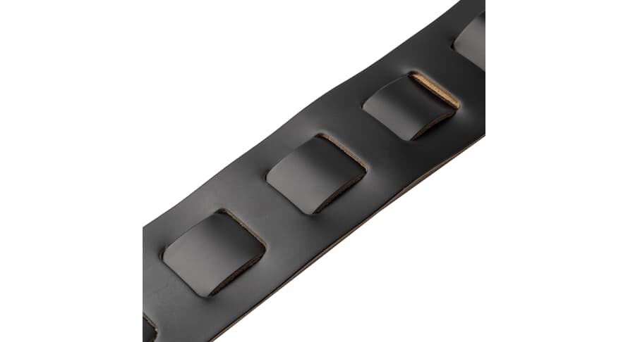 Levys M26PD Gitarrengurt, schwarz mit tan Rückseite