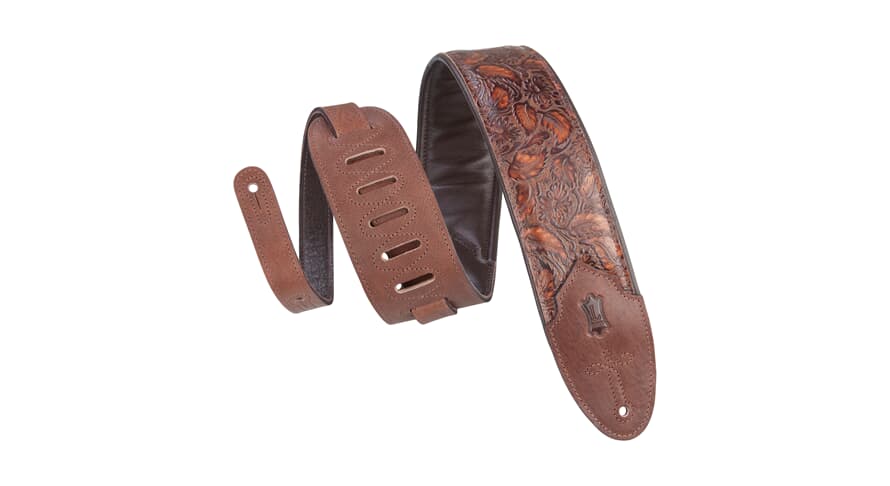 Levys M4WP Gitarrengurt 3", Geranium Whiskey