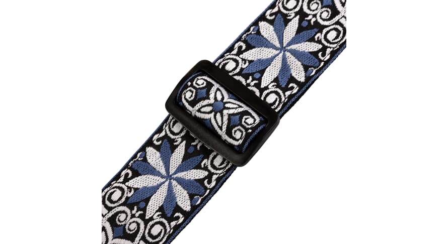 Levys M8HT Gitarrengurt 2", blau und weiß