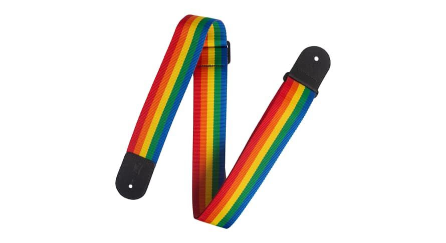 Levys M8POLY Gitarrengurt 2", Regenbogen