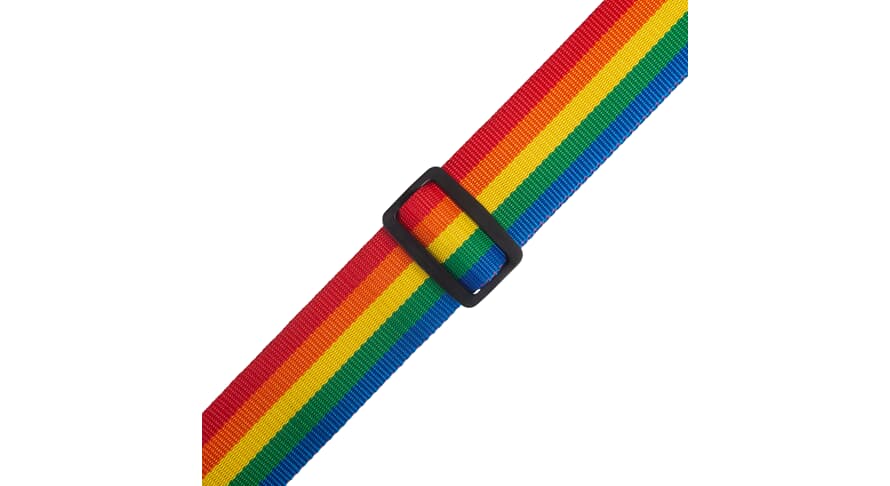 Levys M8POLY Gitarrengurt 2", Regenbogen