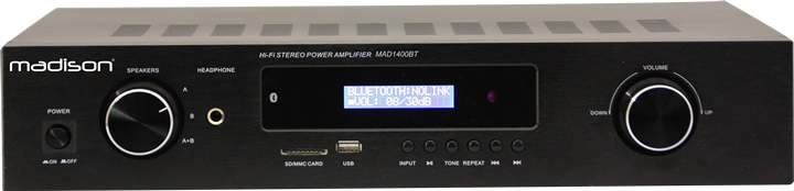 Madison HI-FI-Stereo-Verstärker (Schwarz, 2x100W)