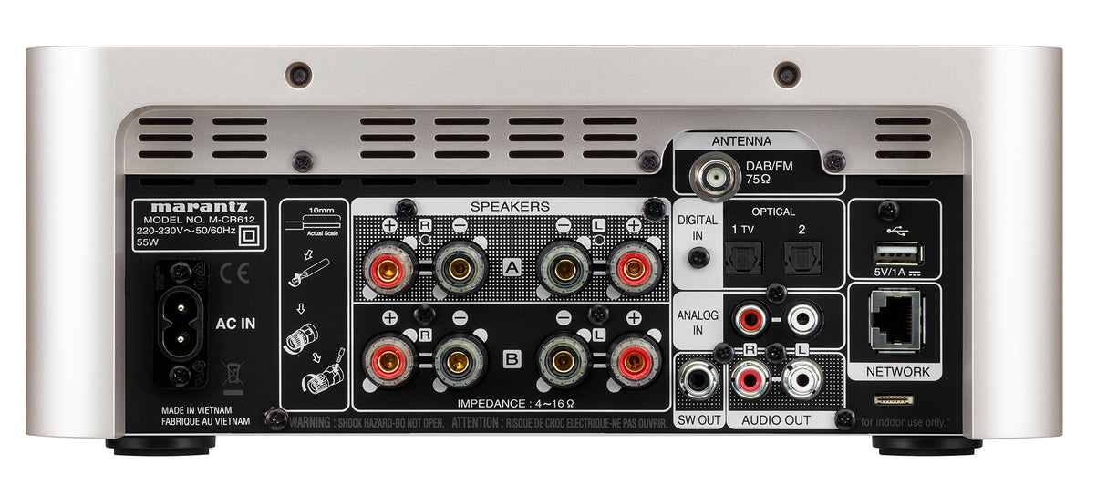 Marantz Melody X M-CR612 Mini-Anlage System (Silber)