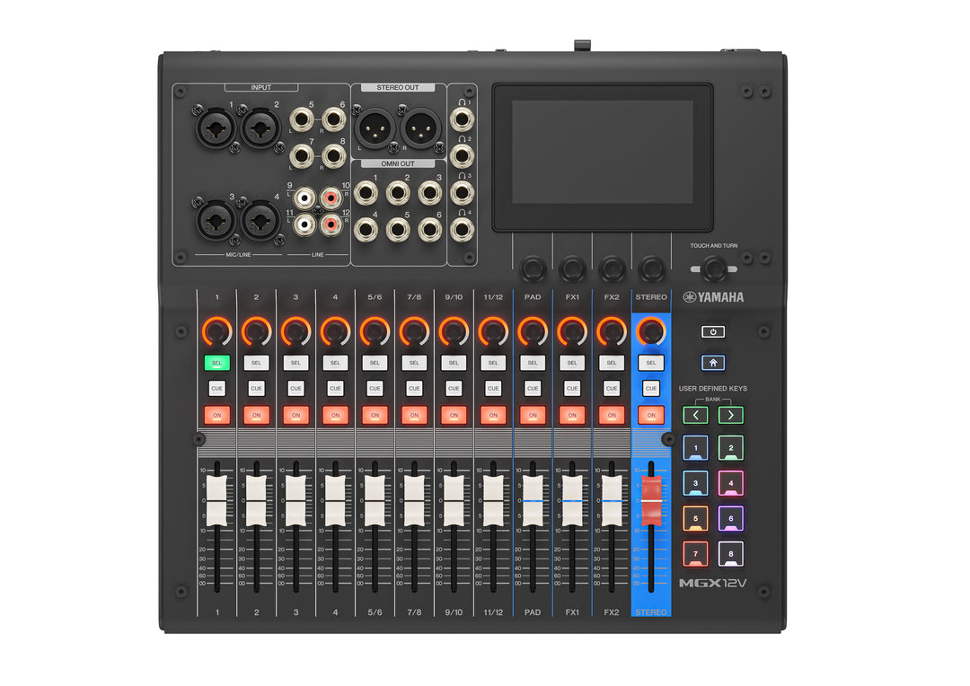 Yamaha MGX12V Digital Mixing Console (Sort) - Video Version