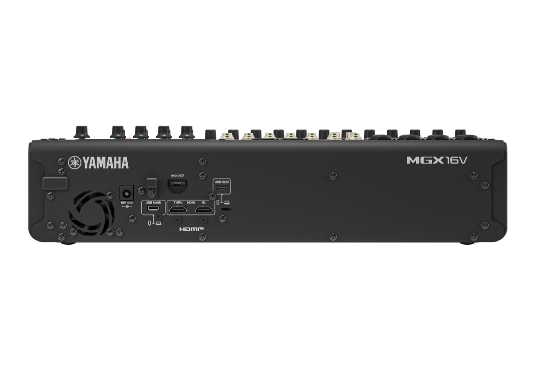 Yamaha MGX16V Digital Mixing Console (Schwarz) - Video Version