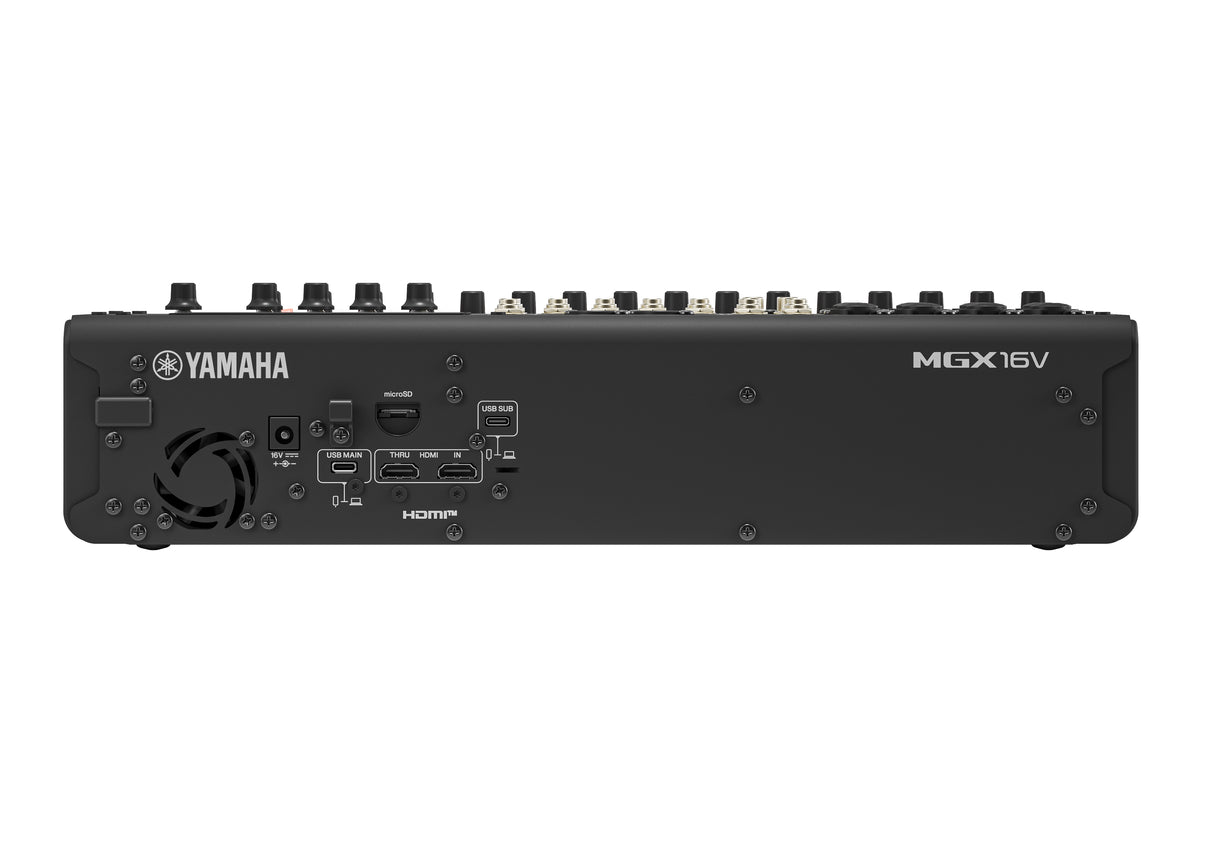 Yamaha MGX16V Digital Mixing Console (Schwarz) - Video Version