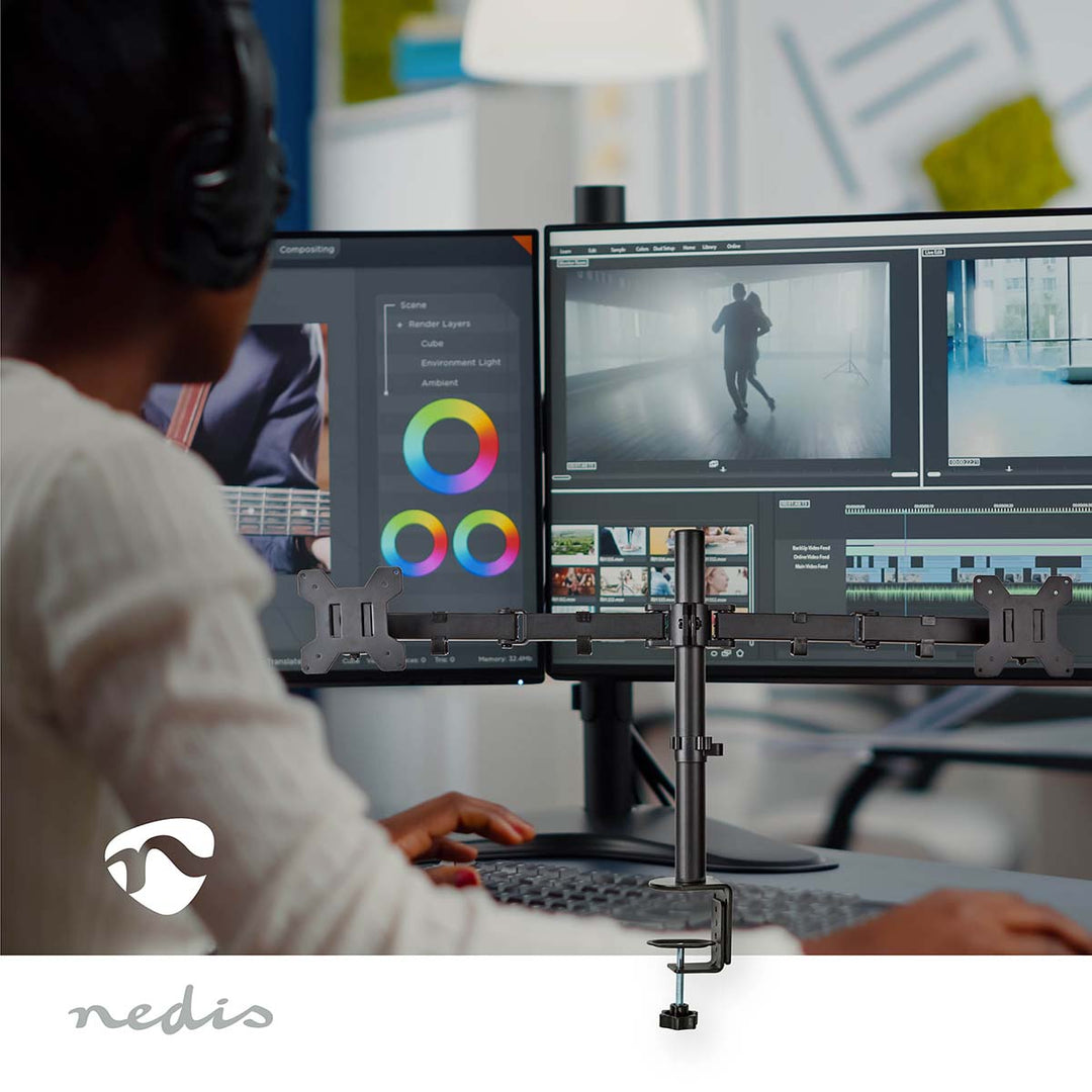 Tischhalterung für 2 Monitore (15-32")