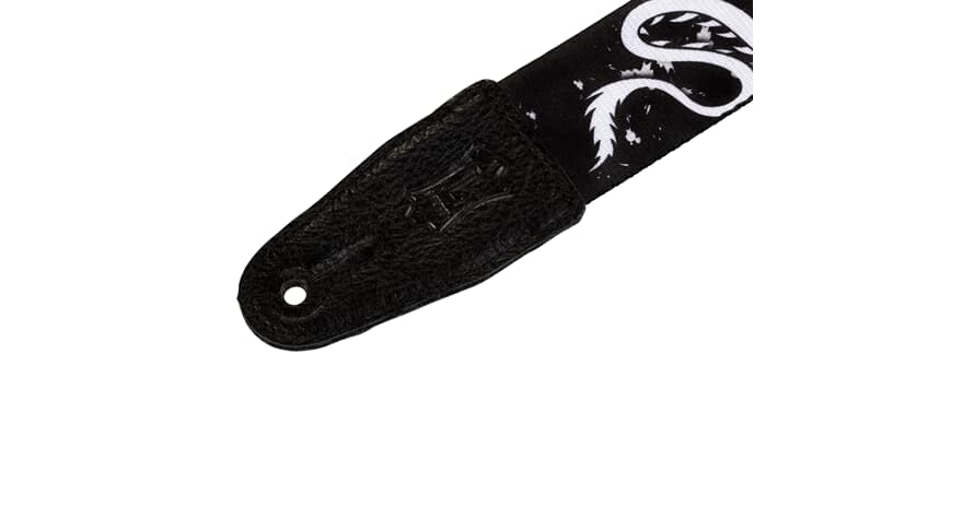 Levys MPD2 Gitarrengurt 2", schwarz und weiß