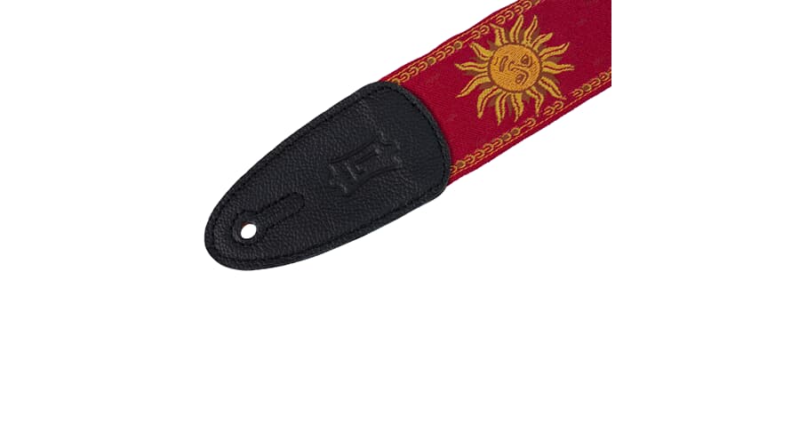 Levys MPJG Gitarrengurt 2", Sun Design, rot