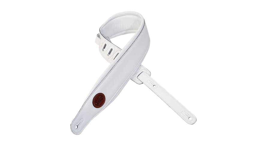 Levys MSS2 Gitarrengurt 3", weiß