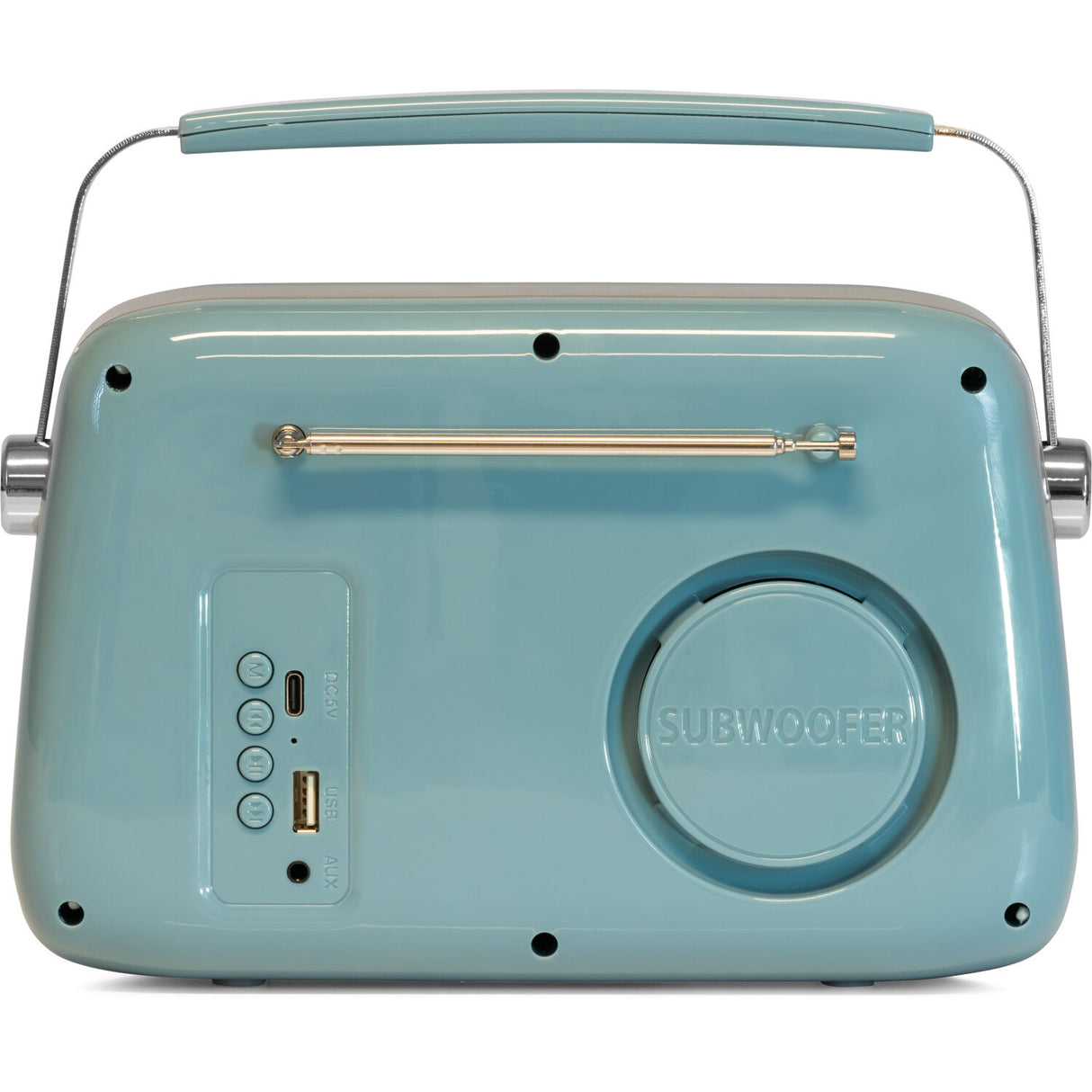 Madison Retro Radio mit Bluetooth und FM (Blau)