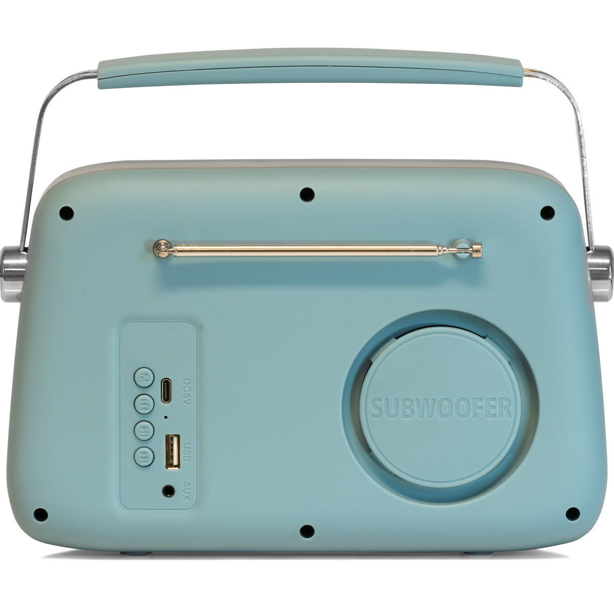 Madison Retro Radio mit Bluetooth und FM (Mattblau)