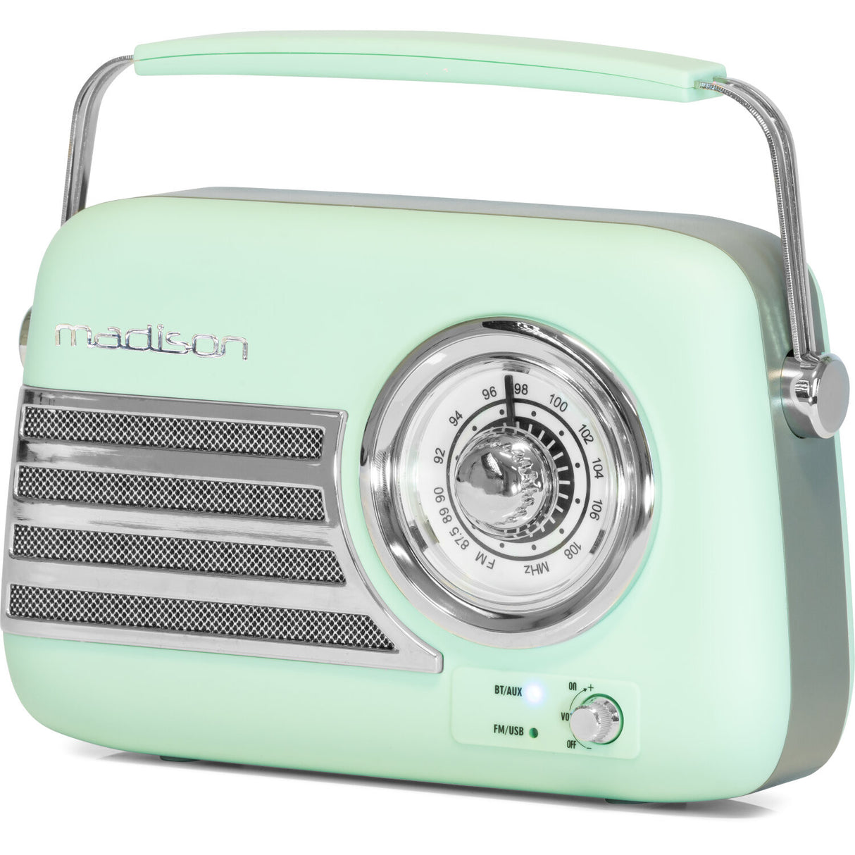 Madison Retro Radio mit Bluetooth und FM (Mattmint)