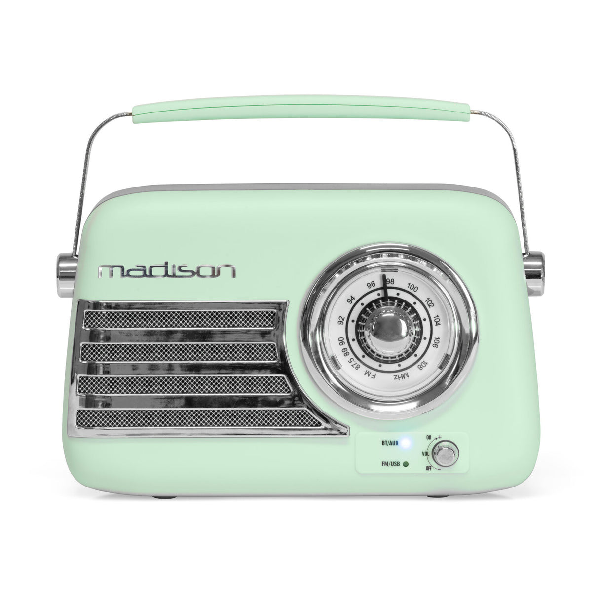 Madison Retro Radio mit Bluetooth und FM (Mattmint)